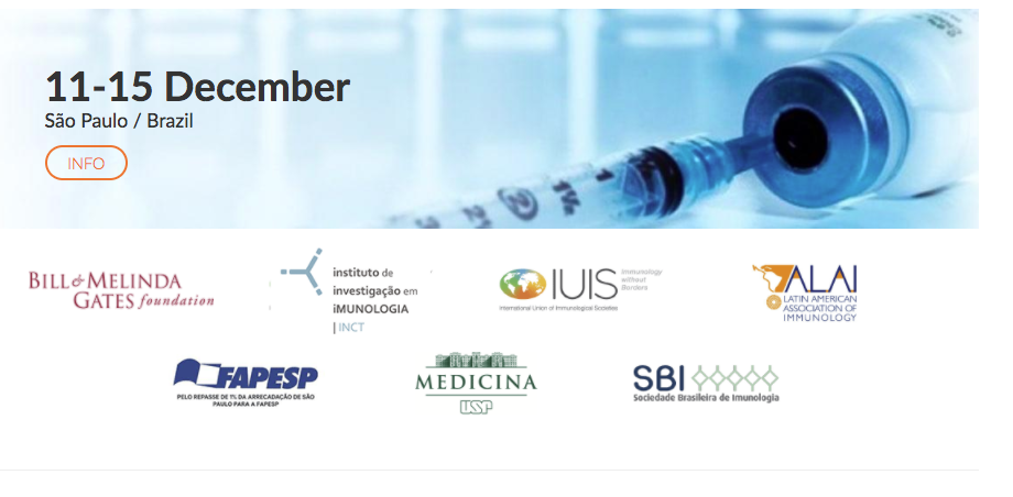 IUIS-Brazil Advanced Course of Vaccines graphic